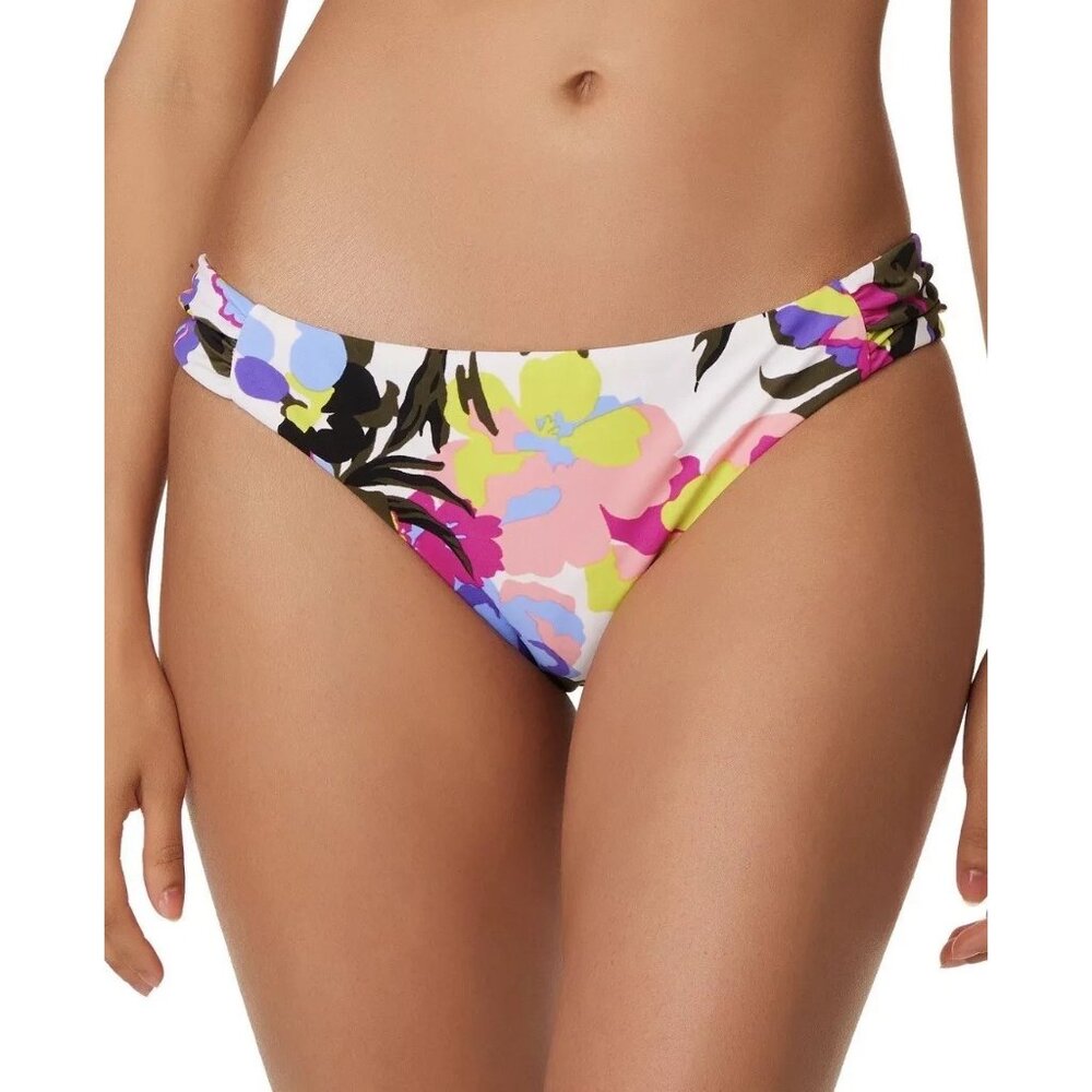 Bar III Women's Paradise Garden Tab-Side Hipster Bikini Bottoms Size XL